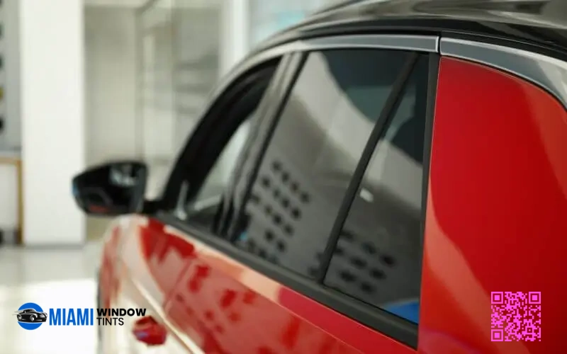 red_car_reflective_tint_showroom